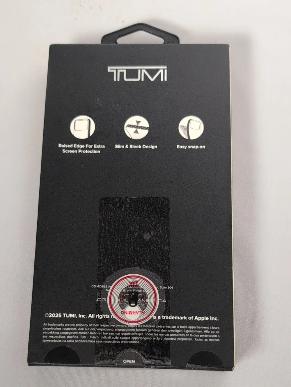 Tumi black iphone